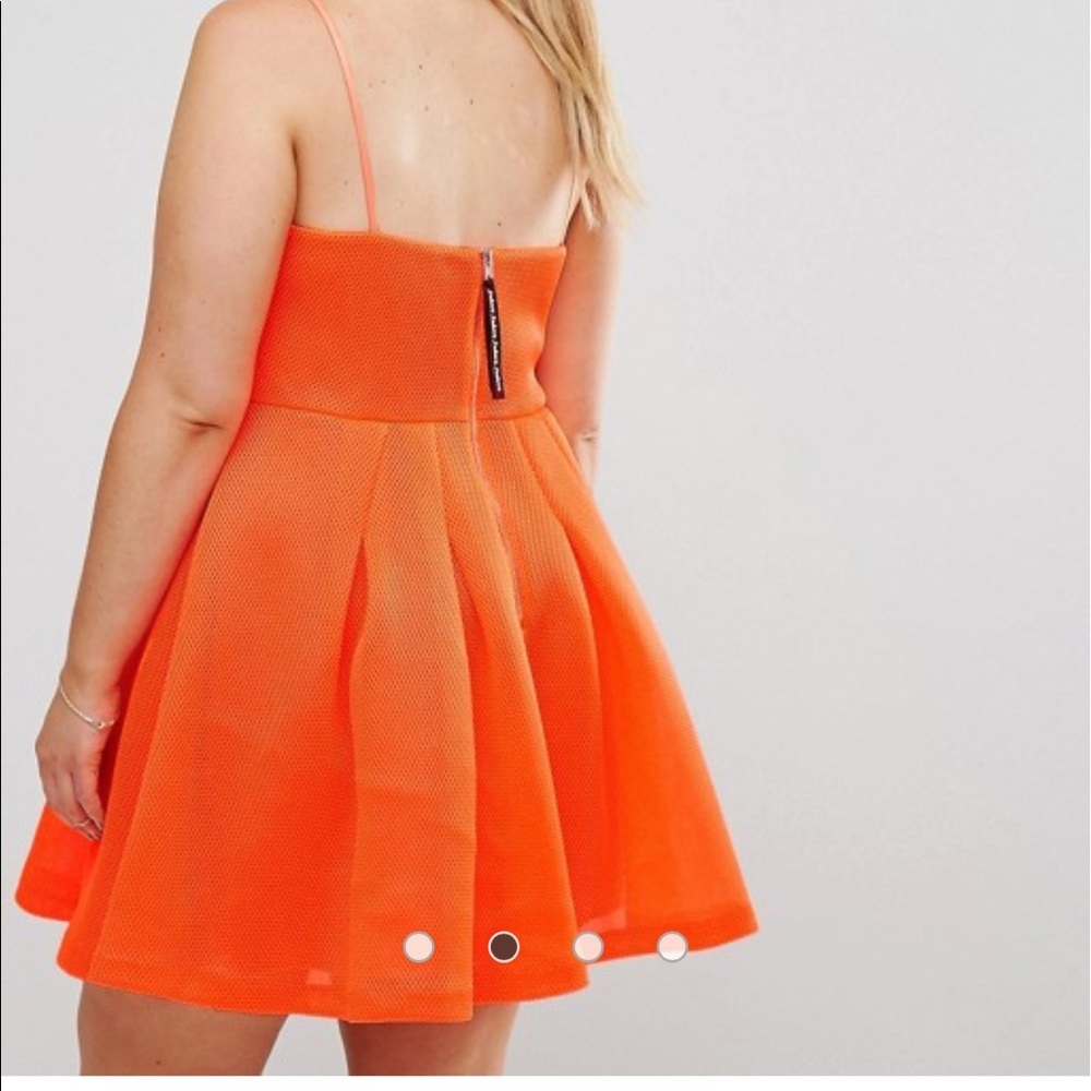 🕶🔮 ASOS CURVE Neon Bonded Mesh - Mini homecoming dress